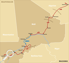 Reiseroute Mali-Algerien AN15GW21